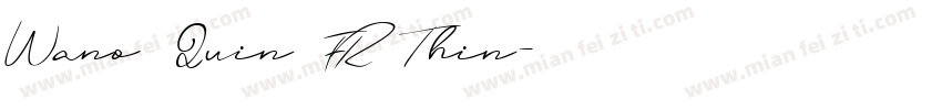 Wano Quin FR Thin字体转换